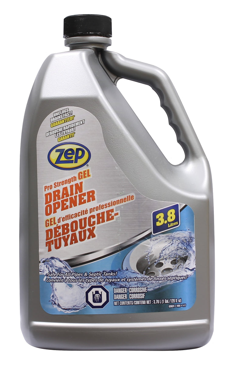 ZEP PRO STRENGTH GEL DRAIN OPENER 3.78 LITRES Clean Home Supplies