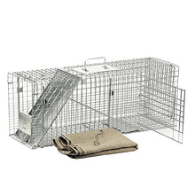 Load image into Gallery viewer, CHS Havahart collapsible Feral Cat Trap Rescue Kit 1099 galvanized steel  1 piece 12 gauge wire mesh Ideal for Trap, Neuter, Return programs
