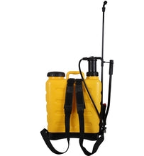 Load image into Gallery viewer, CHS 16 Litre yellow plastic backpack manual pesticide/insecticide sprayer with fiber glass lance wand