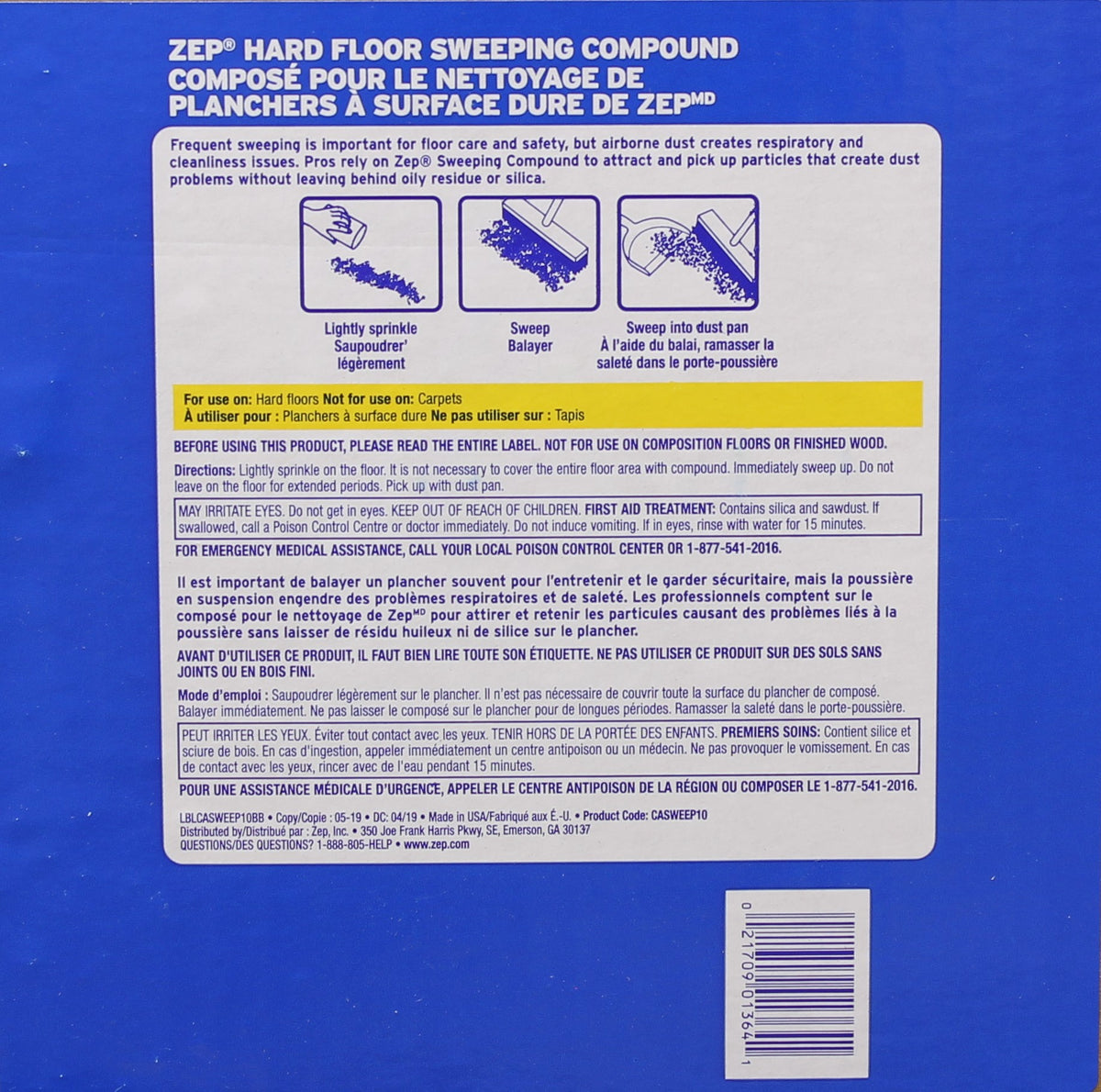 Zep sweeping 2025 compound sds sheet