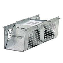 Load image into Gallery viewer, CHS Havahart Mouse Trap 2 Gravity Action Doors (1020) best used for mice, shrews, and voles solid two door design with handle guards for user protection to minimize contact with animal