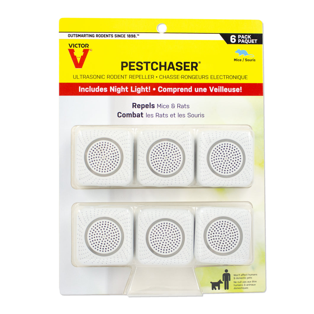 Victor PestChaser Rodent Repellent with Nightlight – 6 Units - CM756K