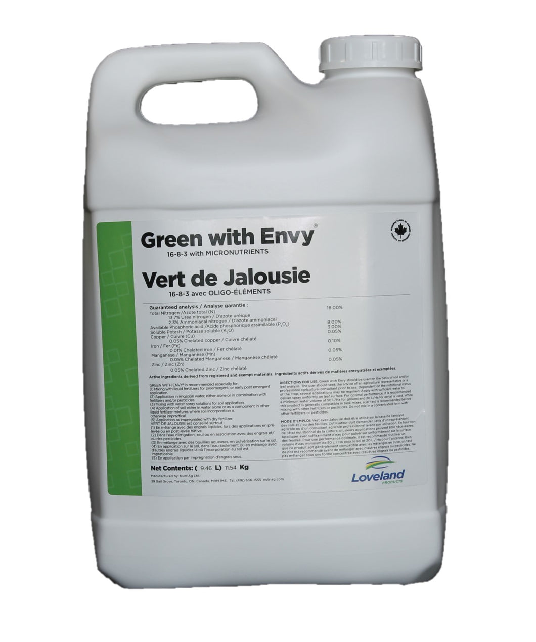 envy herbicide mix ratio per gallon GREEN WITH ENVY LIQUID LAWN FERTILIZER 10L 16-8-3