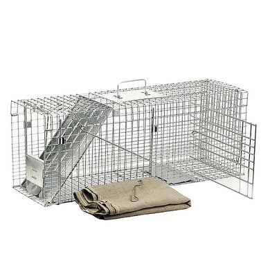 CHS Havahart collapsible Feral Cat Trap Rescue Kit 1099 galvanized steel  1 piece 12 gauge wire mesh Ideal for Trap, Neuter, Return programs