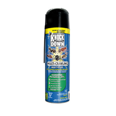 CHS KD Crawling Insect Killer – Domestic 439g Kills Bedbugs, ants, cockroaches, earwigs, spiders, sowbugs, silverfish, dog and cat fleas, brown dog ticks, and house flies. Cockroach 60 Day killing Action, residual action. water based formulation Active Ingredient: Permethrin. 0.25%
