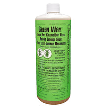 Load image into Gallery viewer, CHS Green Way Liquid Ant Bait 32oz/954ml + 6 BUG BAR LIQUID BAIT STATIONS easy to use disodium octaborate tetrahydrate (DOT)
