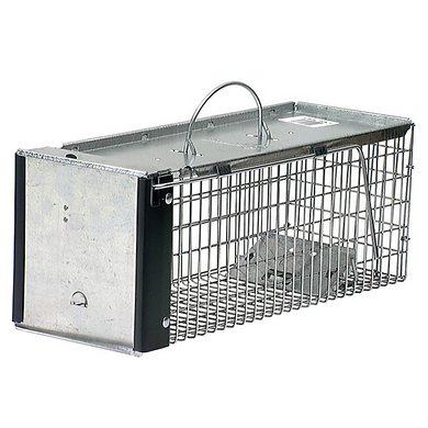 CHS Havahart Small Chipmunk/Rabbit 1 Door Live Trap (0745) designed to safely trap rabbits and squirrels for humane relocation 