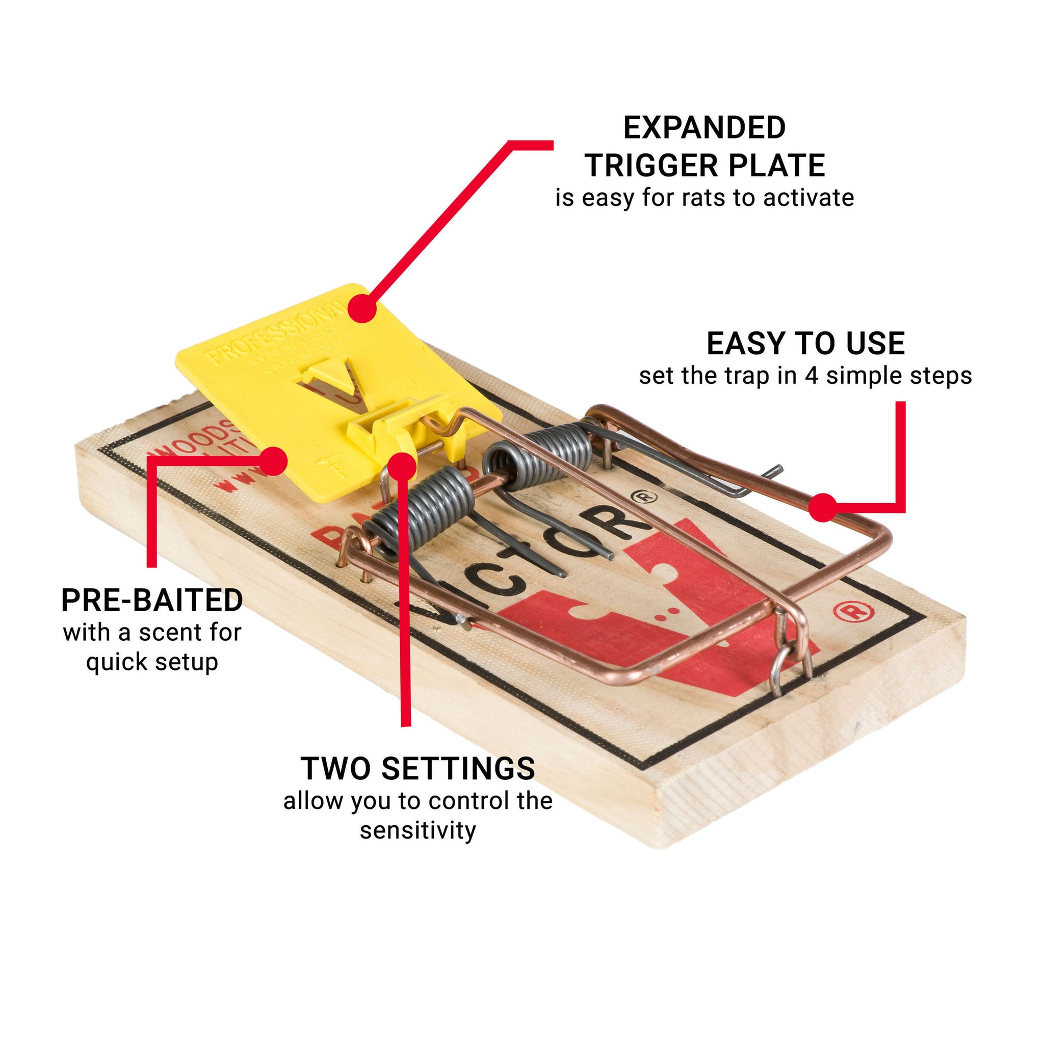 Victor Professional Rat Trap Victor 20300402 Deadfast Easy Set Rat