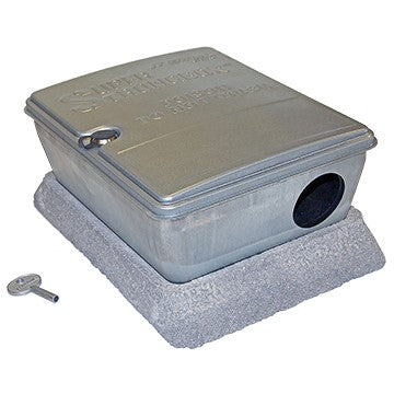CHS Super Strong Box W/Paver Galvanized steel with hinged lit and attached weighted paver 