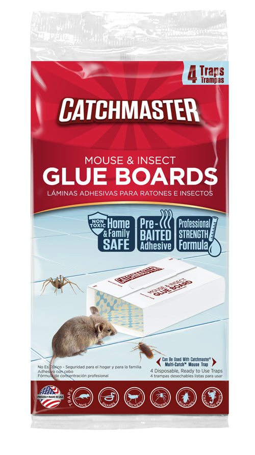 Catchmaster Mouse & Insect Glue Boards 4/pk
