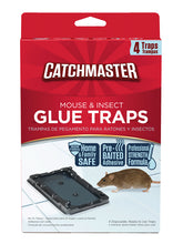 Load image into Gallery viewer, CatchMaster Mouse &amp; Insect Glue Boards Tray 4/pk
