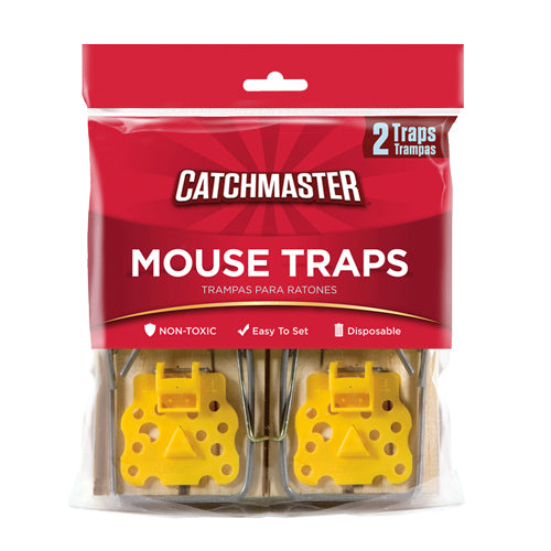 CatchMaster Mouse Traps Wood 2pk - 602RE-18
