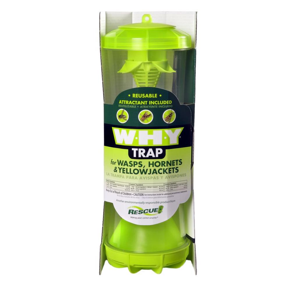 CHS Rescue W-H-Y Trap, Double-chambered design restricts insects from escaping Durable construction holds up for multiple seasons, two week attractant kit included