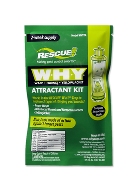 CHS W-H-Y Trap Attractant 2-week supply Non-toxic mode of action Lures queens in early spring before they build nests Lures foraging workers from late spring through summer and fall 2-week supply No killing agents  insects die naturally Will not lure beneficial honeybees 