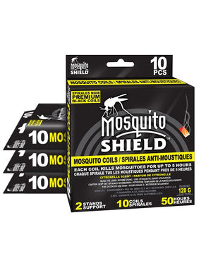 CHS Mosquito Coil Box 10 x 12g Citronella scented 5 hour duration per coil 10 coils 2 metal stands included