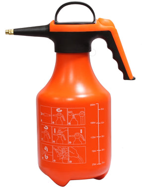 CHS 2 Litre Orange Hand Pressure Garden, Plant Water insecticide/pesticide Mist Sprayer with brass tip