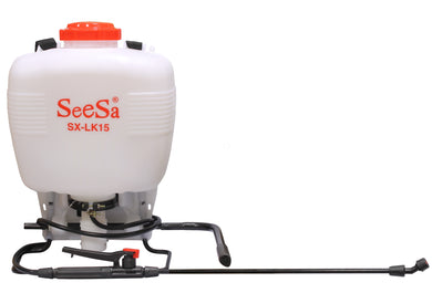 CHS 15 Litre White backpack manual pesticide/insecticide sprayer with fiber glass lance wand