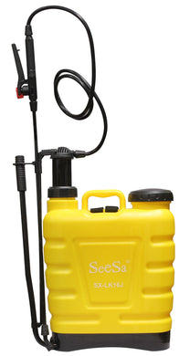 CHS 16 Litre yellow plastic backpack manual pesticide/insecticide sprayer with fiber glass lance wand