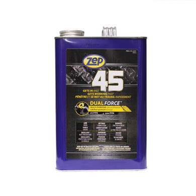 CHS Zep 45 Dual Force (Liquid) 3.78L features the newest in anti-wear and rust preventative technology to create the ultimate multi-purpose lubricant and penetrant with PTFE