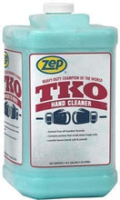 Load image into Gallery viewer, CHS ZEP 96024 TKO Heavy Duty Hand Cleaner, Lemon-Lime, Blue/Green, 1 Gal With Hand Pump, contains poly scrubbing beads that dig down to remove the toughest dirt, grease and grime, solvent-free,
