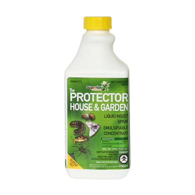 CHS The Garden Protector 500ml Concentrate Protect gardens, trees, houses and buildings. Control any kind of crawling insects.  Indoor and outdoor use Guarantee: Permethrin: 12.5 g/litre