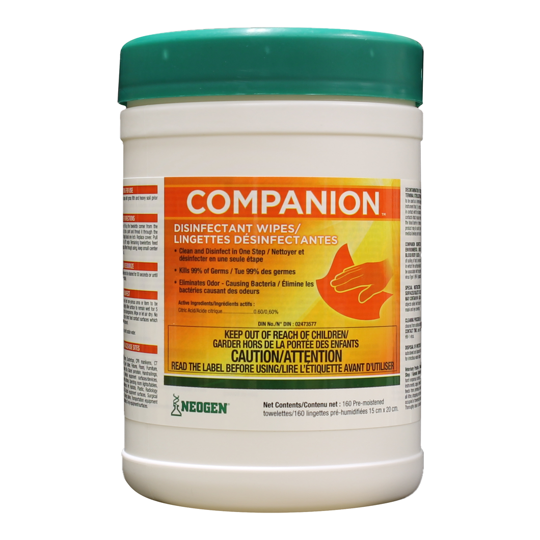 CHS Companion Disinfecting/Sanitizing Wipes 160's