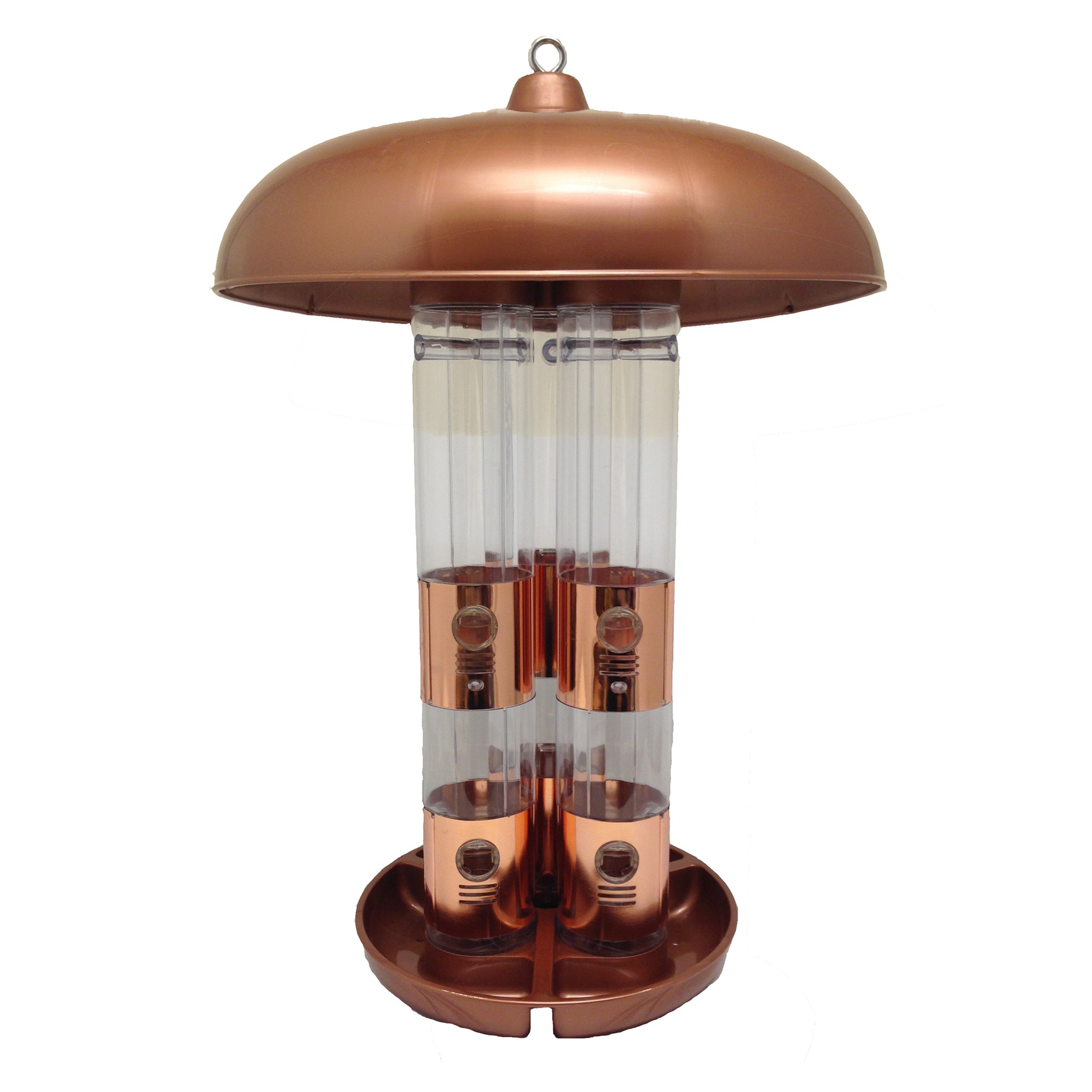 Perky-Pet 10 lb Copper Finish Triple Tube Bird Feeder #7103-2
