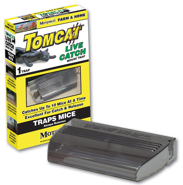 CHS Motomco Tomcat Live Catch Trap incorporates ultra-modern styling to discretely blend into any surrounding 