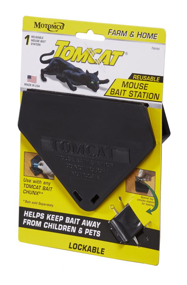 CHS Motomco Tomcat Mouse Bait Station (Lockable includes key) tamper resistant 