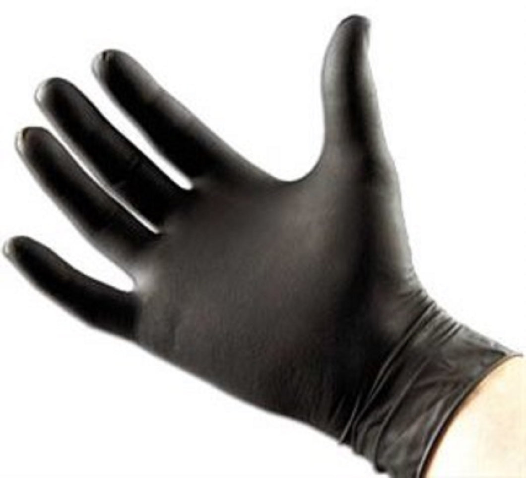 CHS Neogen True Black Nitrile Gloves 6mil Powder Free, XL Box / 100's, premium nitrile with strength and durability for extended use and increased hand protection 5mm palm thickness 5.5mm finger thickness with textured finish