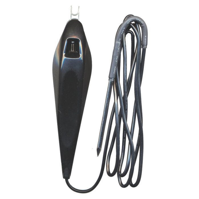 CHS Zareba Electric Fence Tester A light that indicates the current flow through fence wire Molded of high impact ABS plastic Have peace of mind knowing that your fence wire current is flowing properly, securing your livestock and other animals