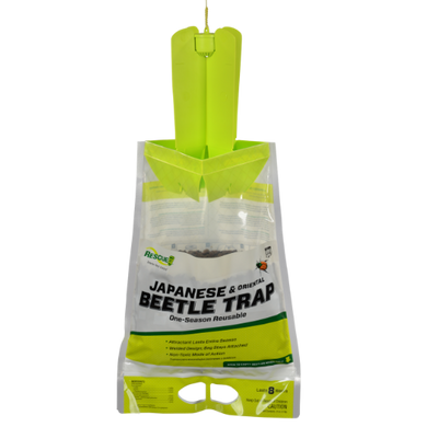 CHS Rescue Japanese Beetle Reusable Trap Traps Japanese & Oriental Beetle Bag can be emptied-out once it is full Natural attractant is used