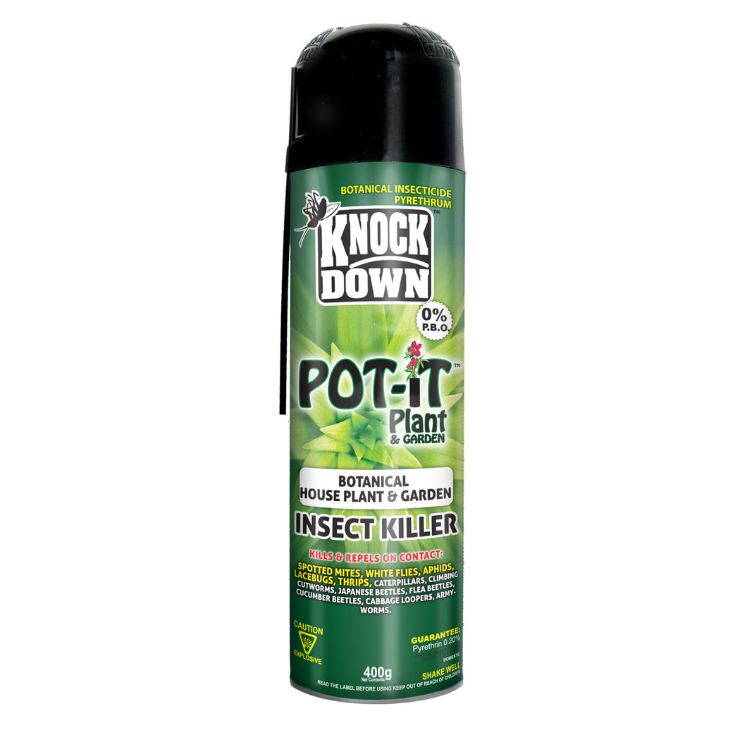 CHS KD Knock Down Pot-It Botanical Plant & Garden Spray 400g NO P.B.O’s that allows for harvest 3 days after application