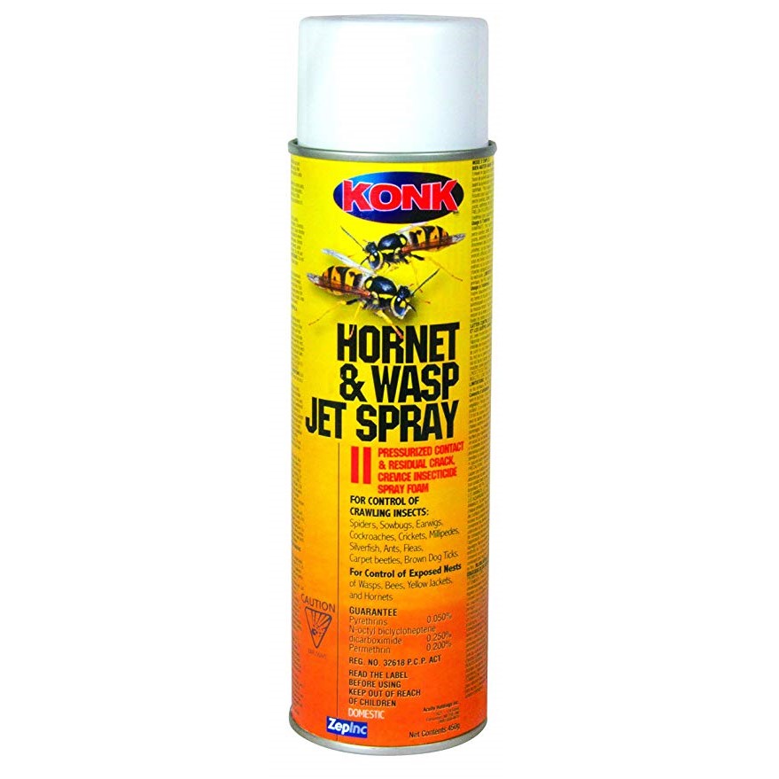 CHS Konk Hornet & Wasp Jet Spray II 450g Pressurized contact & residual crack, crevice insecticide