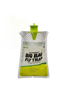 Load image into Gallery viewer, CHS Rescue Disposable Big Bag Fly Trap (Large) contains a fast acting attractant that is activated by adding water to the bag, attractant is comprised of food and feed ingredients, and other food flavorings generally recognized as safe
