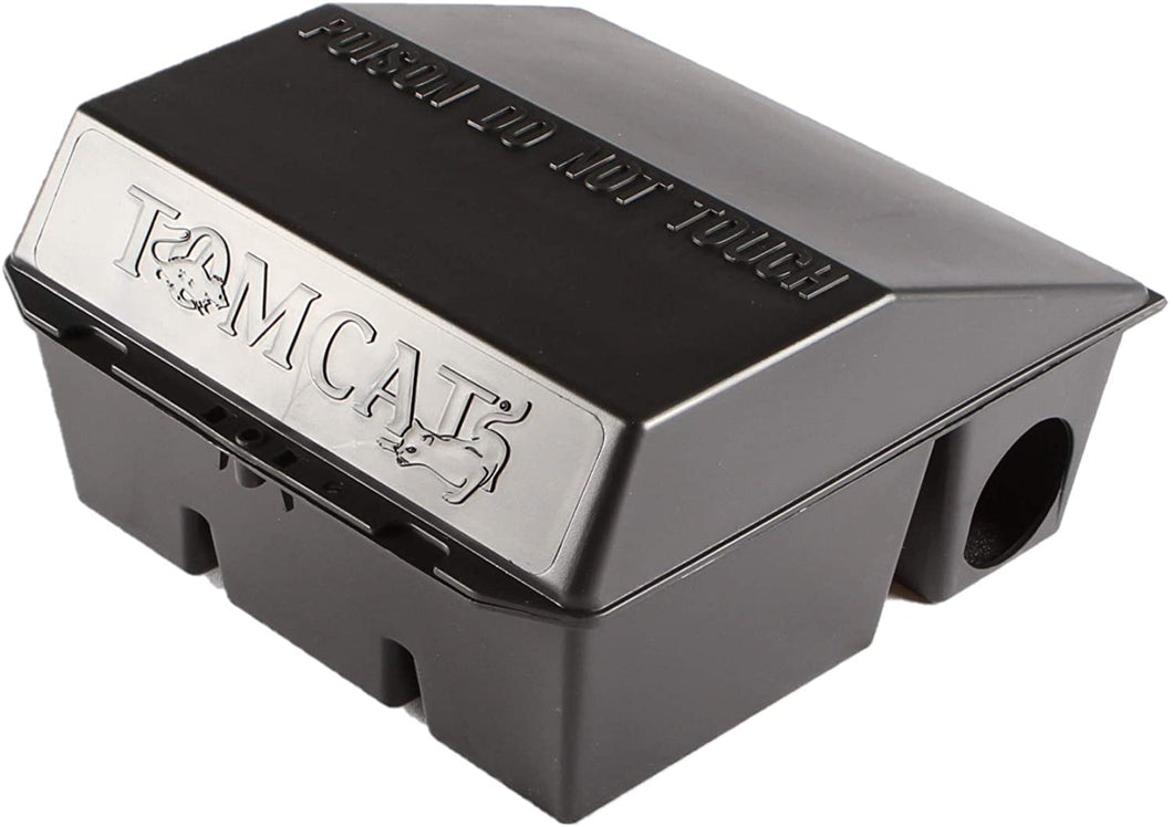 CHS Motomco Tomcat Rat Bait Station (Lockable) keyless design makes servicing the station easy and fast, but it can also be secured with an allen key screw or zip tie if added security is desired