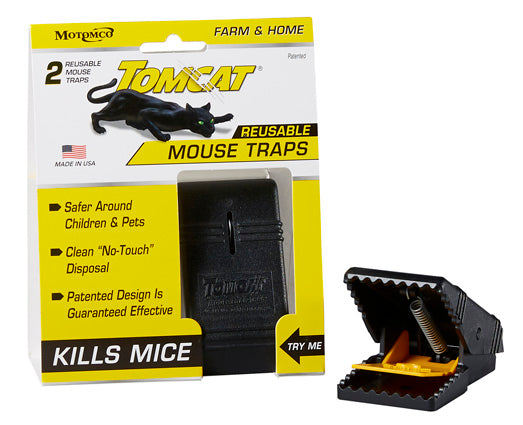 CHS Motomco Tomcat Mouse Snap-Traps (2 pack) easy-to-use