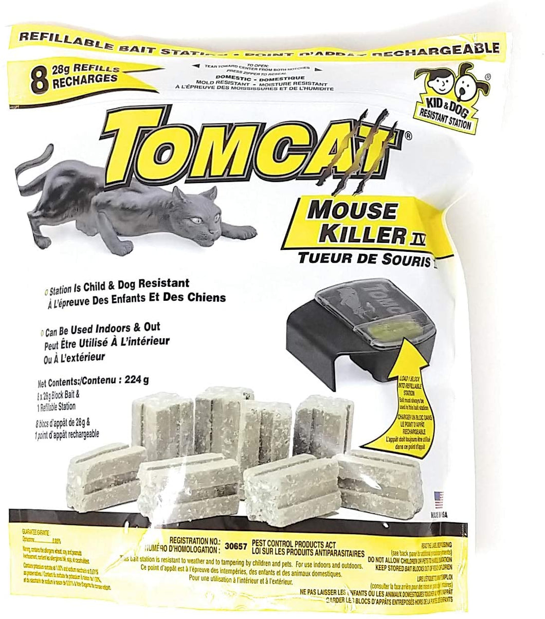 CHS Motomco Tomcat Mouse Killer IV Refillable Bait Station 