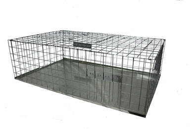 CHS C.H.S collapsible rust resistant galvanized steel cage Folding Pigeon Trap ( 24.5″ x 39″ x 12″)