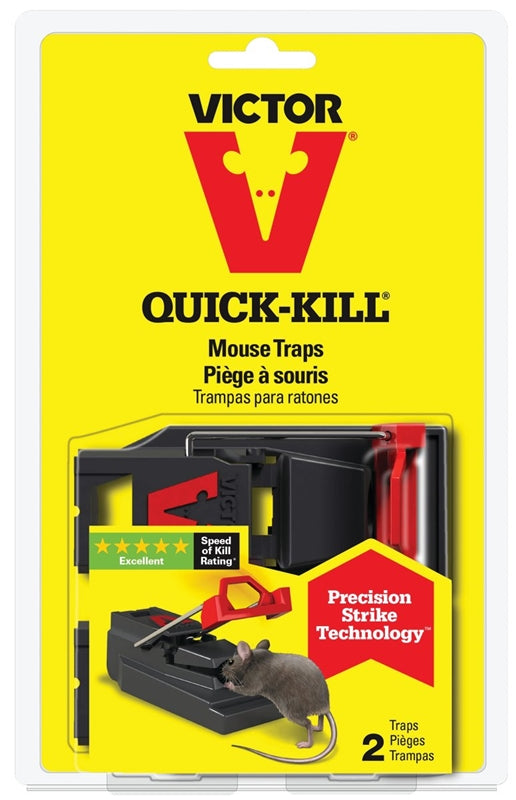 CHS Victor Quick Kill Mouse Trap 2-Pack Ideal for runaway trapping Precision Strike Technology : Perfect placement for a quick, humane kill