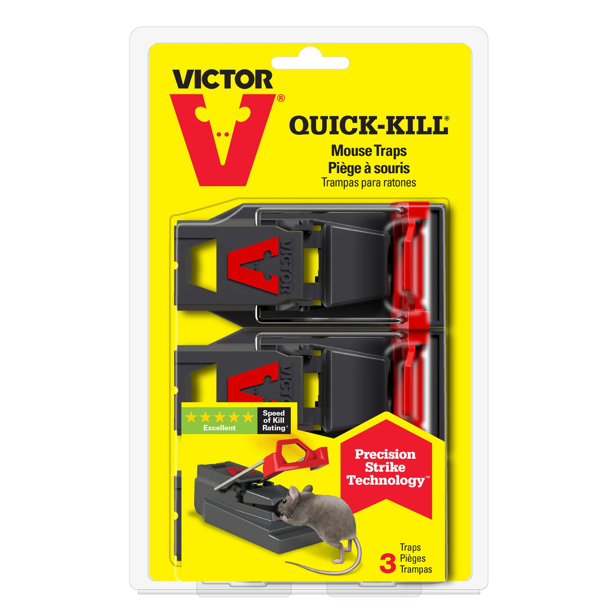Victor Quick Kill mouse Trap 3-Pack – Clean Home Supplies